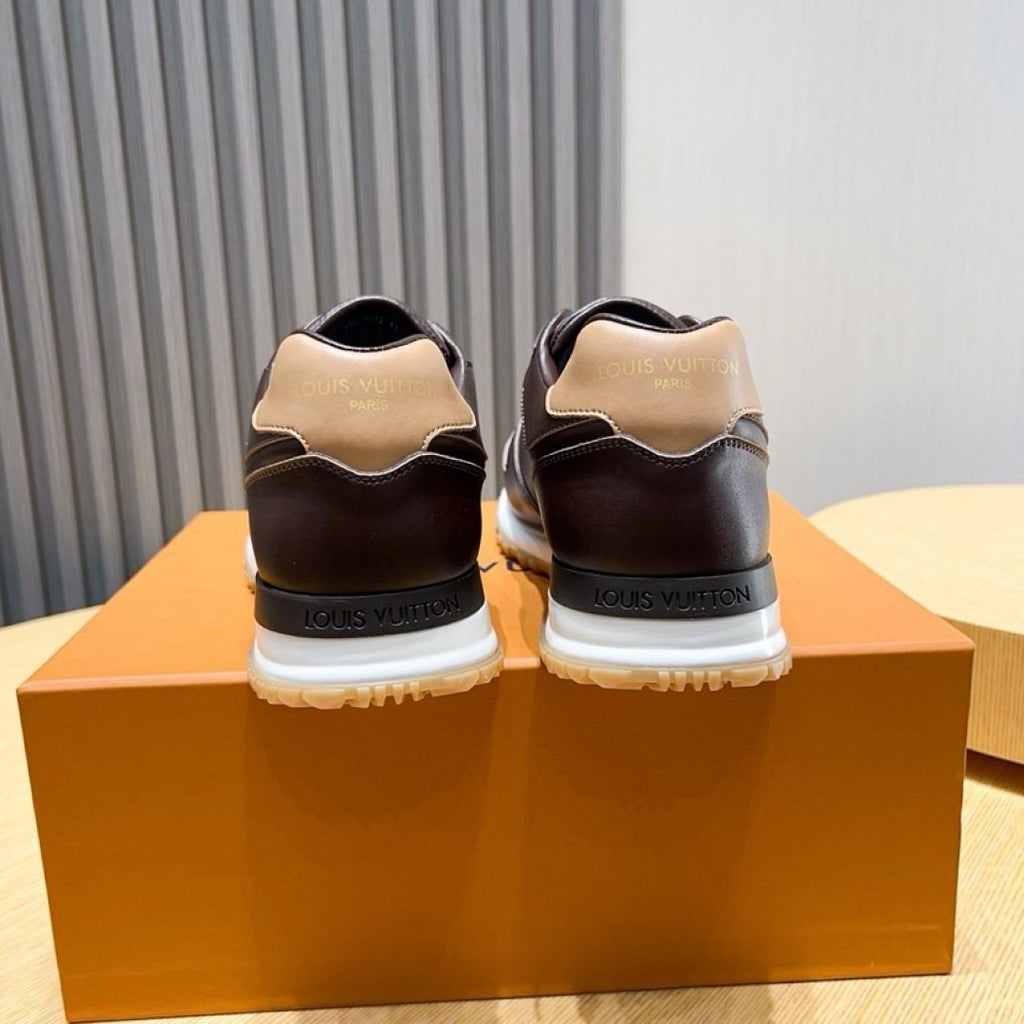Louis Vuitton Two-Tone Low-Top Sneakers — back